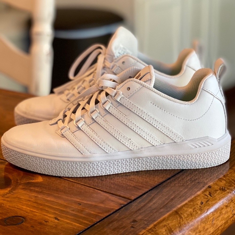 K-Swiss Donovan all white leather sneakers